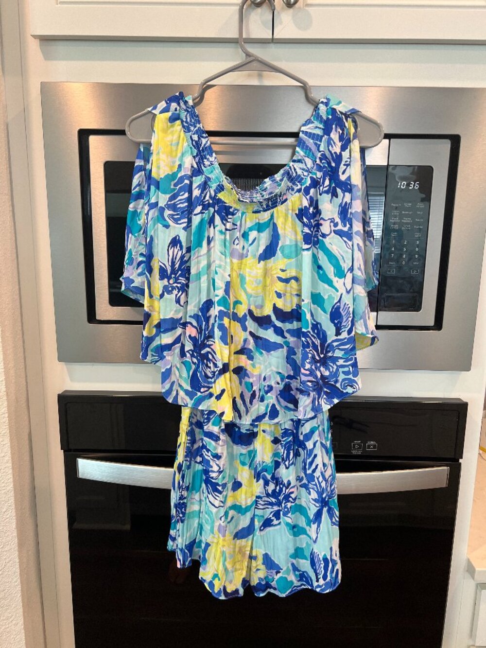 Lilly Pulitzer Off-the-Shoulder Romper - Size Medium